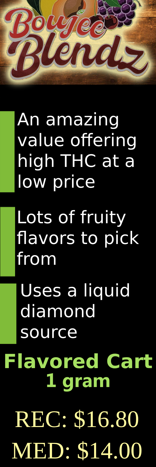 BOUJEE BLENDZ | FLAVORED LIQUID DIAMONDS | STRAWBERRY