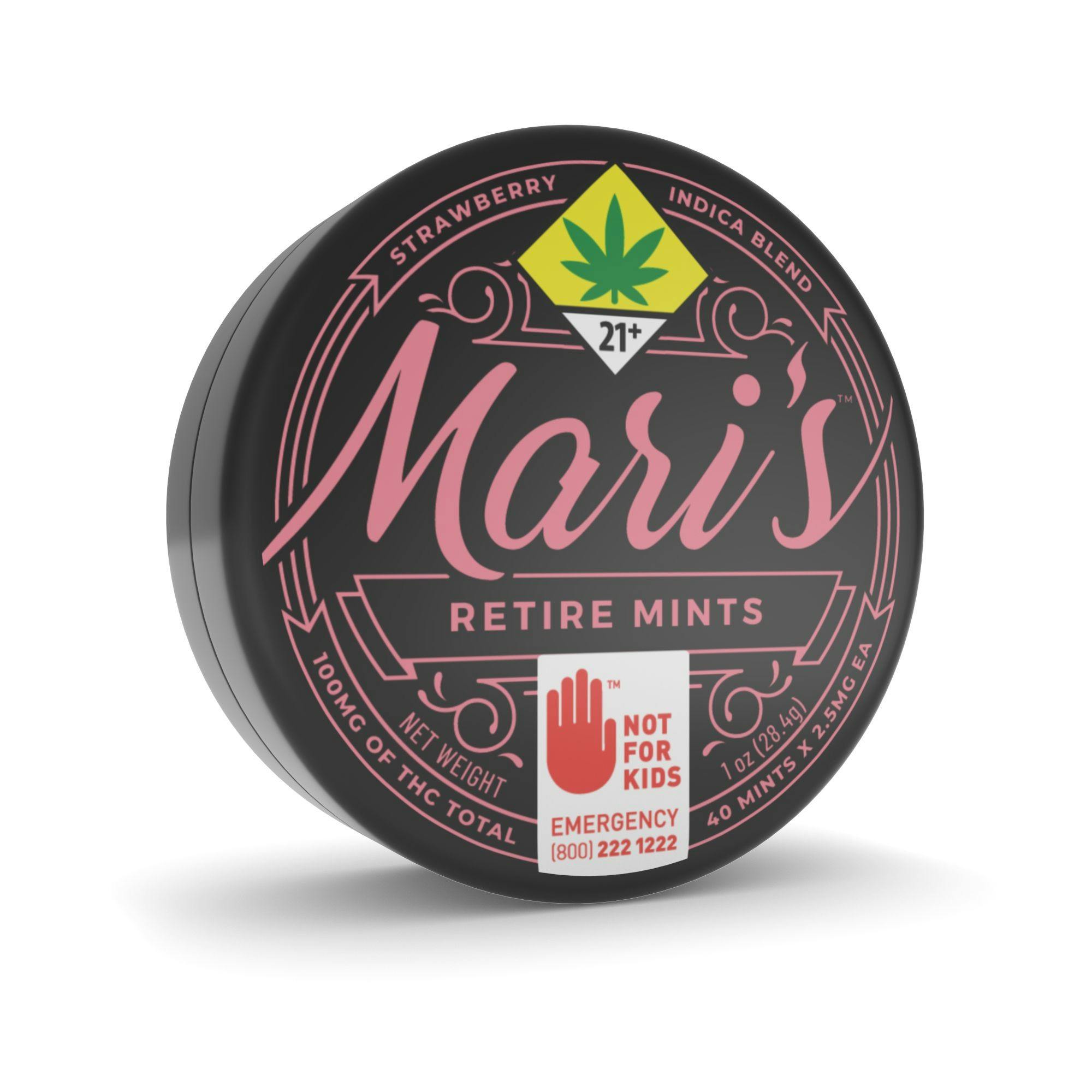 MARIS MINTS EDIBLE INDICA STRAWBERRY 100MG