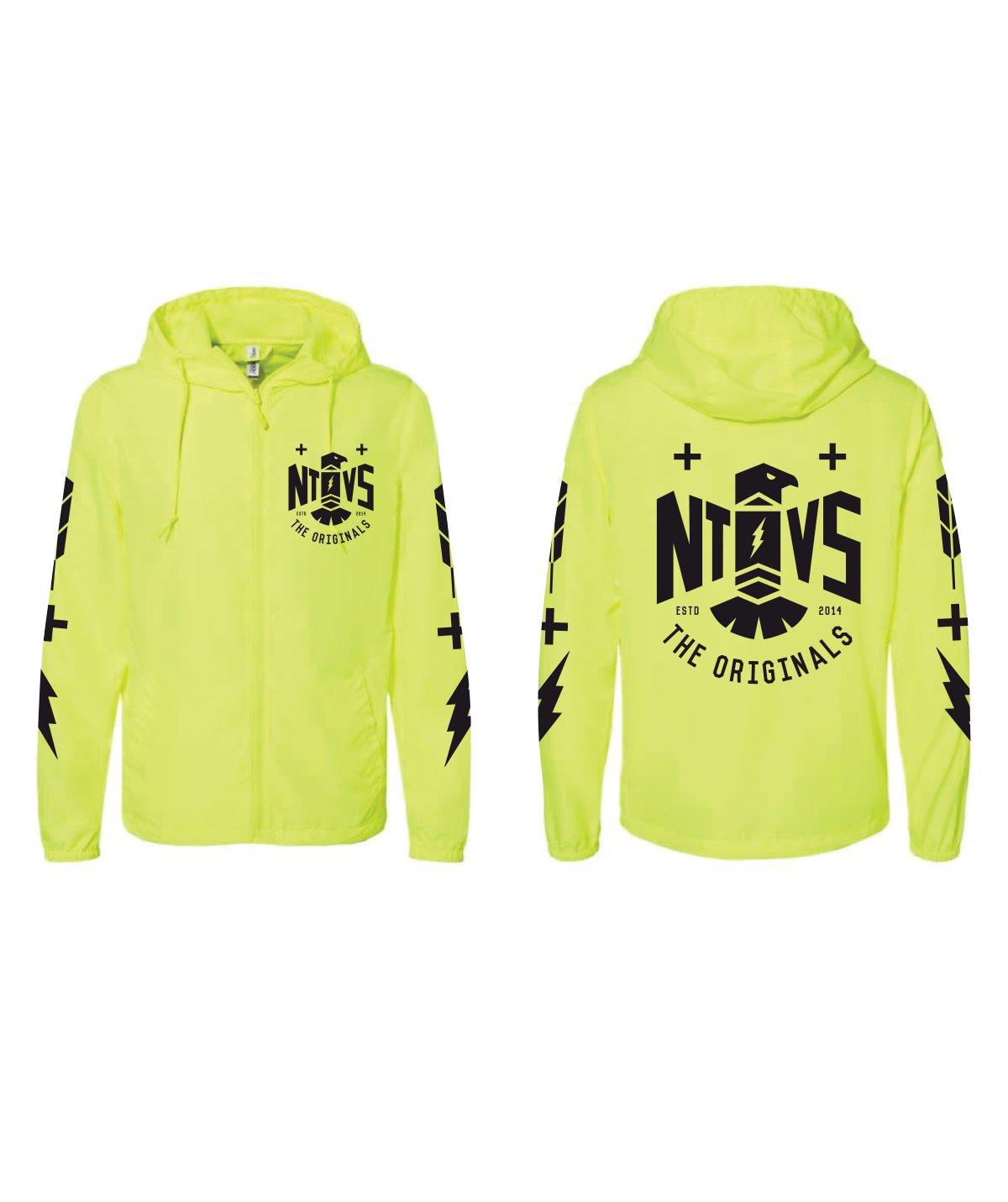 The NTVs Thunderbird Windbreaker - Safety Yellow - X-Large