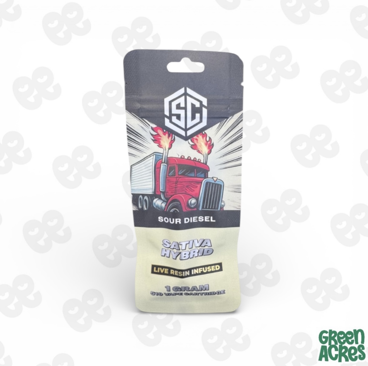 The SC: Sour Diesel 1G Live Resin Infused Cart