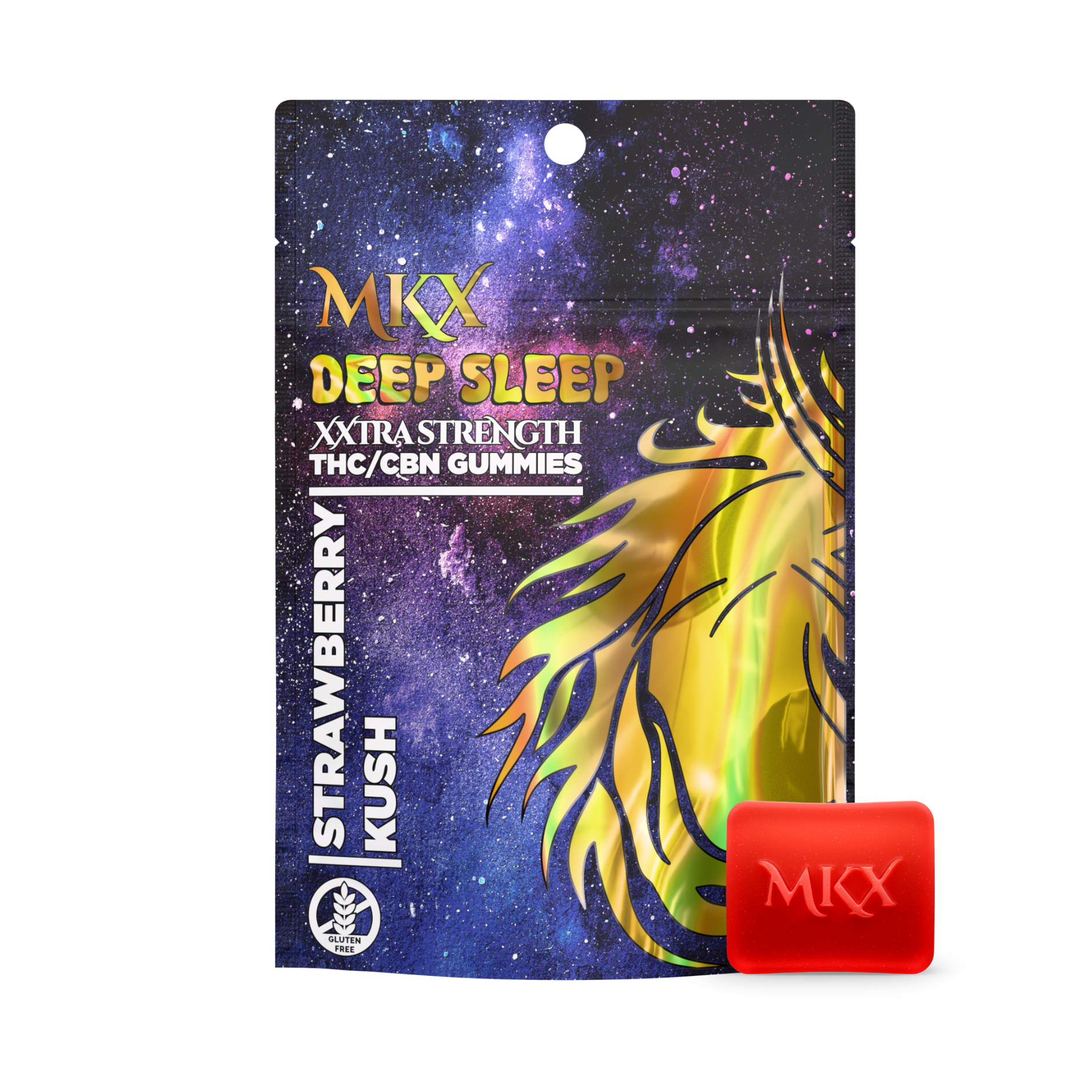 MKX Deep Sleep 200mg Gummies - Strawberry Kush