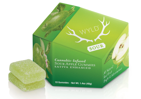 Wyld - Gummies - (S) - Sour Apple - 100mg