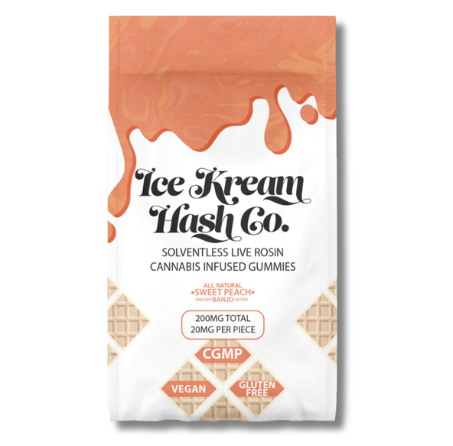 Sweet Peach Live Rosin Gummies | 200mg