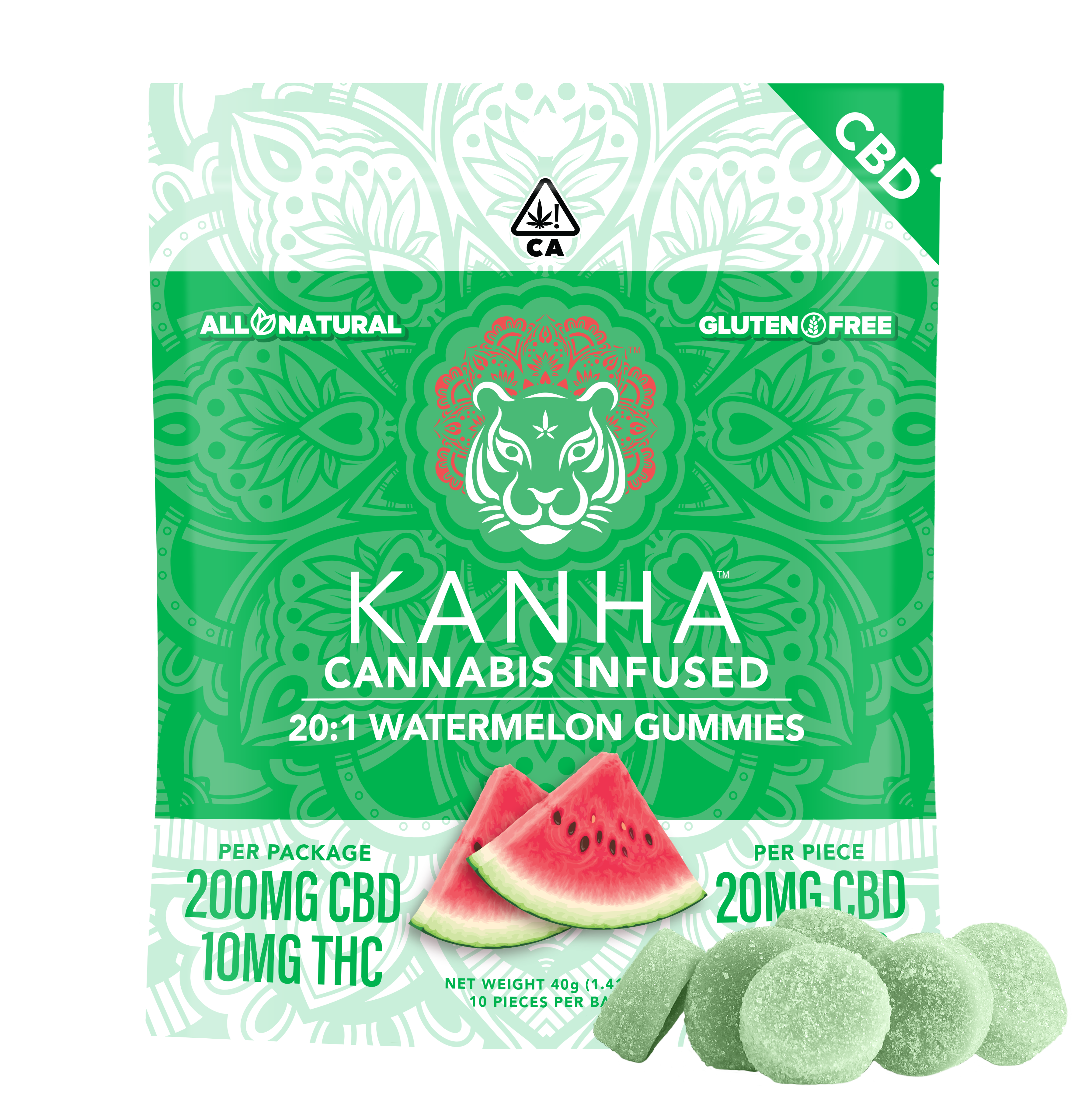 20:1 Watermelon CBD Gummies 10-pack | 10mg