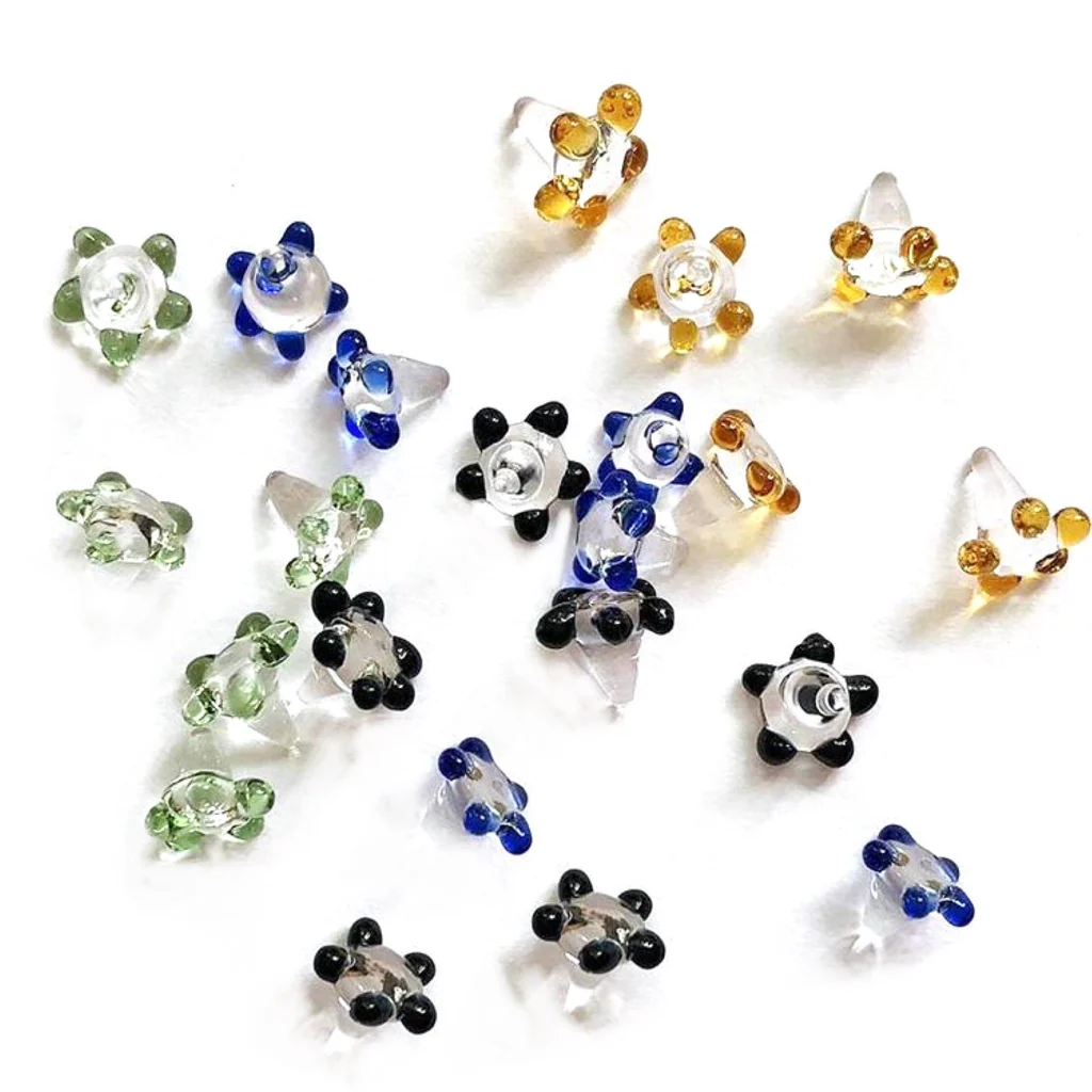 Generic Glass - 5-Count Glass Daisy Pipe Screens product photo