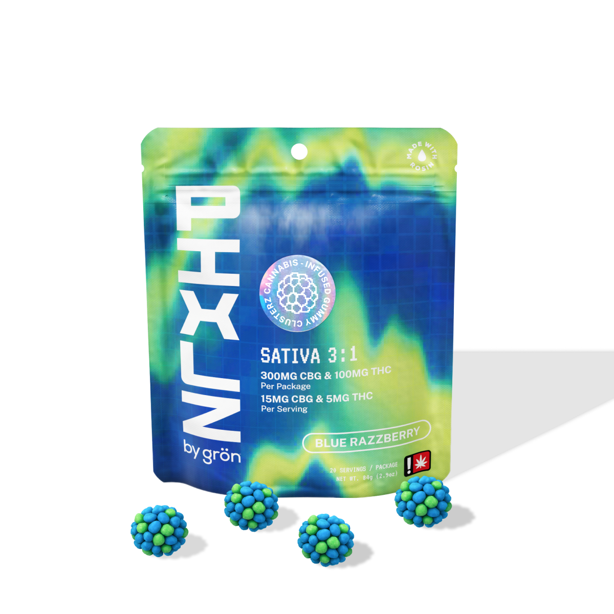 Grön: Blue Razzberry Pixlz - /