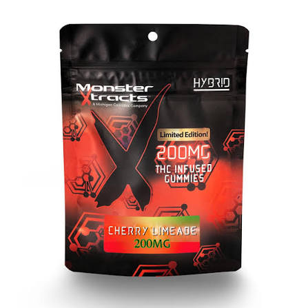 Monster Extracts | Cherry Limeade 200mg Gummies