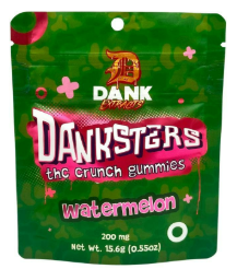 Dank Extracts | Danksters | 200mg Gummies with Nerds | Watermelon