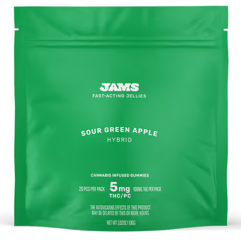 Jams | Edible | Sour Green Apple | 100mg