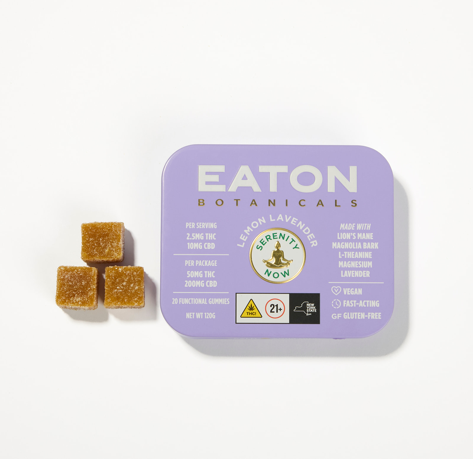 Eaton Botanicals | Serenity Now | Lemon Lavender 2.5mg | 0.05g by Eaton Botanicals - edibles cannabis product