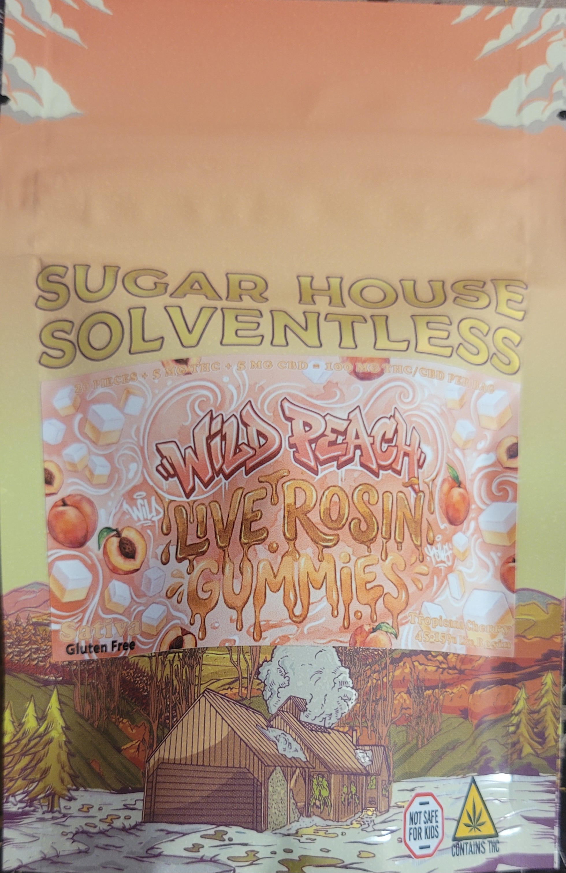 Wild Peach Live Rosin Gummies | Sugar House Solventless