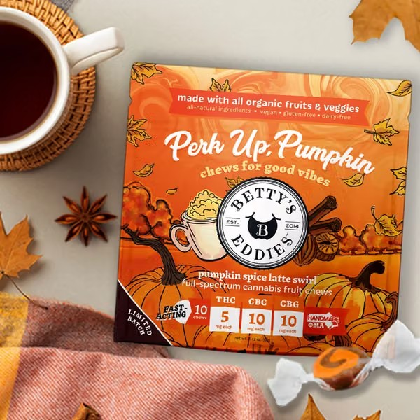 Betty's Eddies Fruit Chews 10pk (50mg) Pumpkin Spice Latte