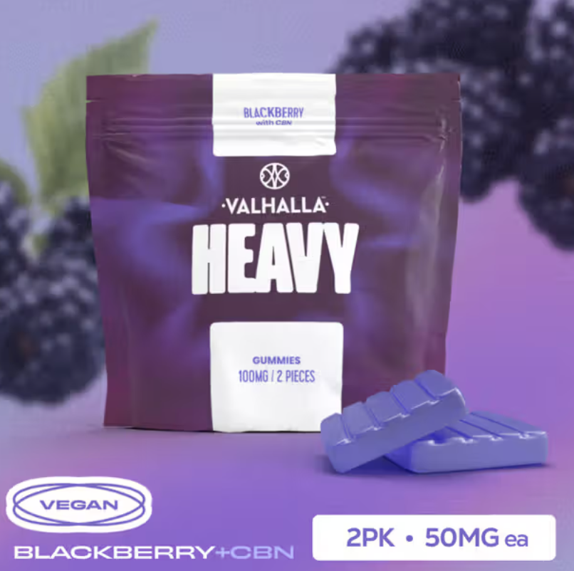 Valhalla | Blackberry 1:1 (CBN:THC) | 2pk 100mg