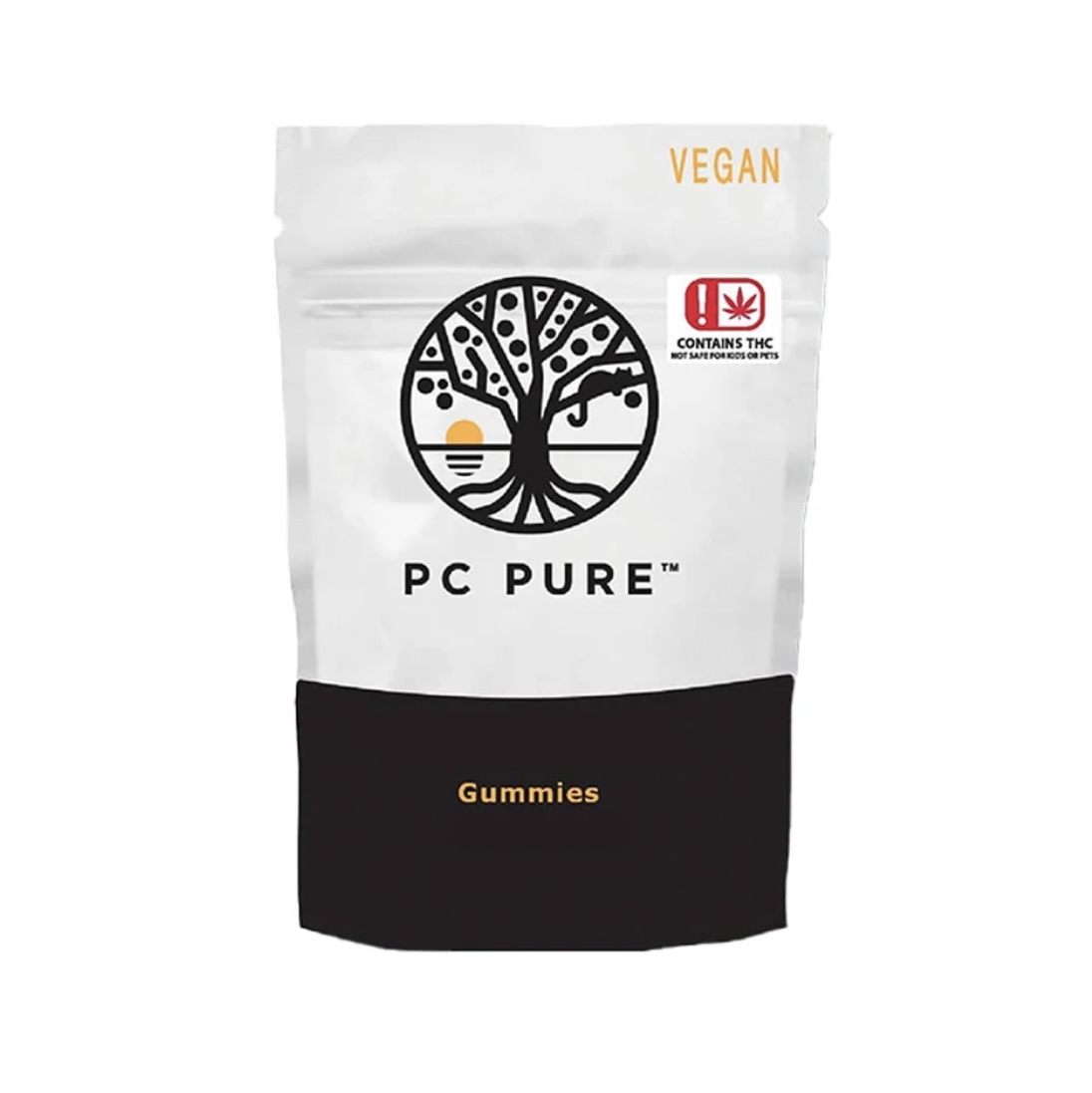 PC Pure: Blackberry Vanilla Fig 200mg 1:1 THC/CBN Vegan Gummies