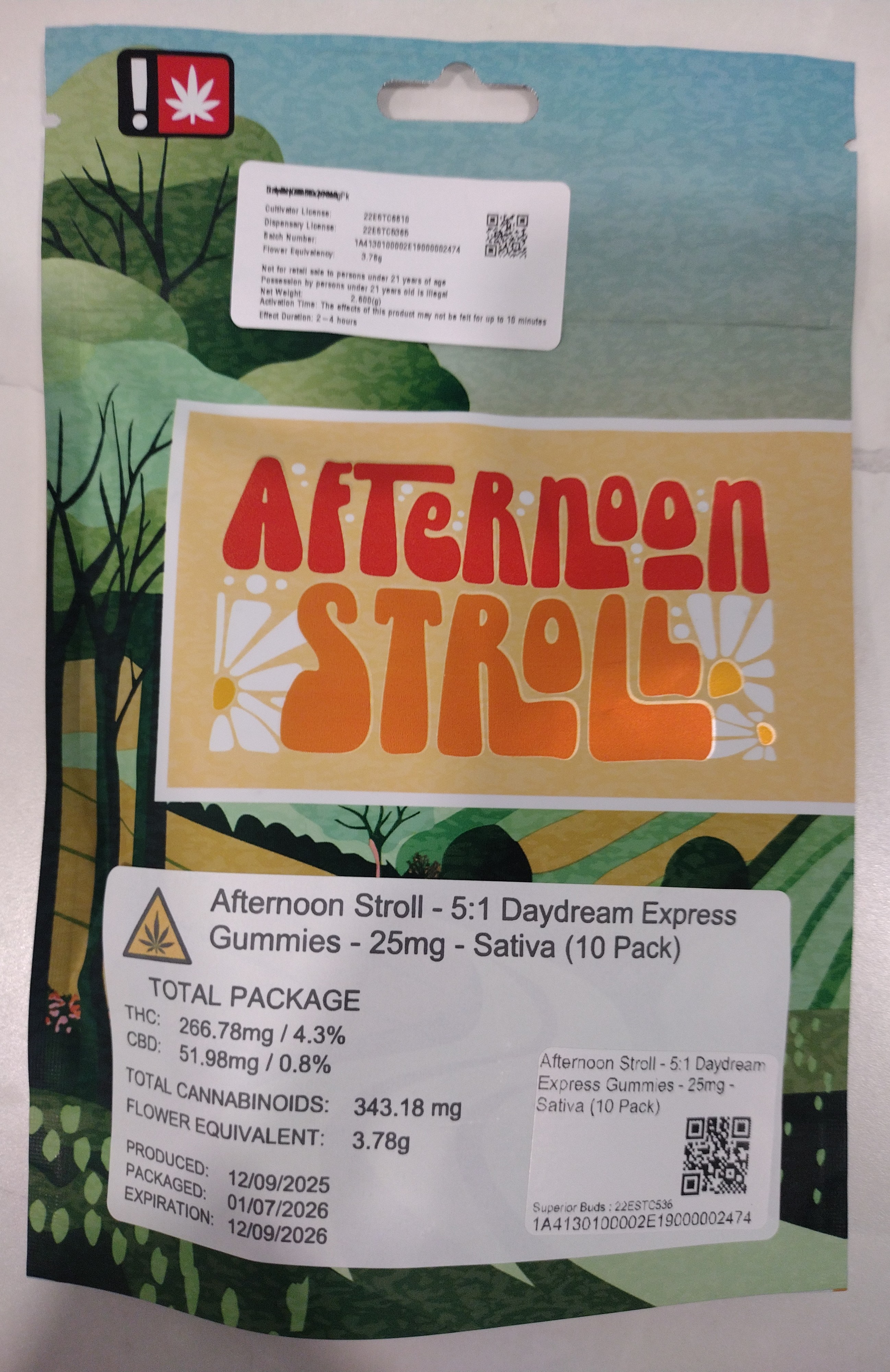 Groovy Treez - Daydream Express 5:1 THC/CBD - 10 Pk Gummies - 266mg
