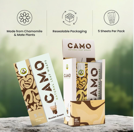 Camo - Russian Cream - 5pk - Hemp Wraps