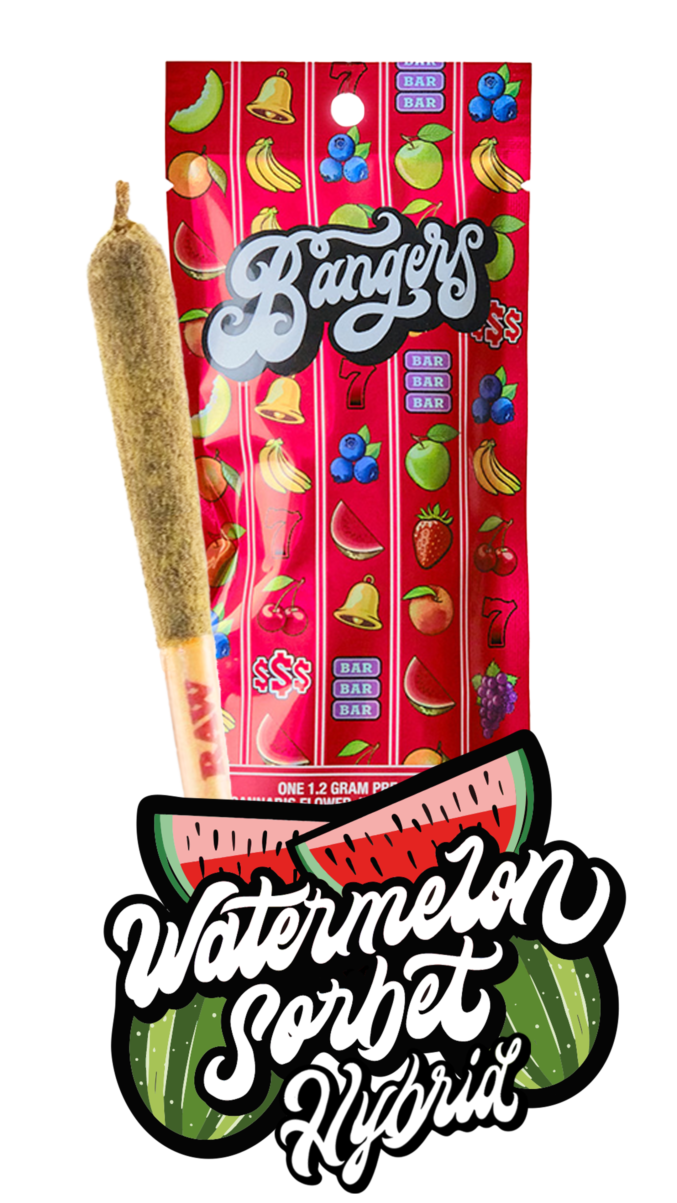Watermelon Sorbet | 1.2g Infused | Bangers
