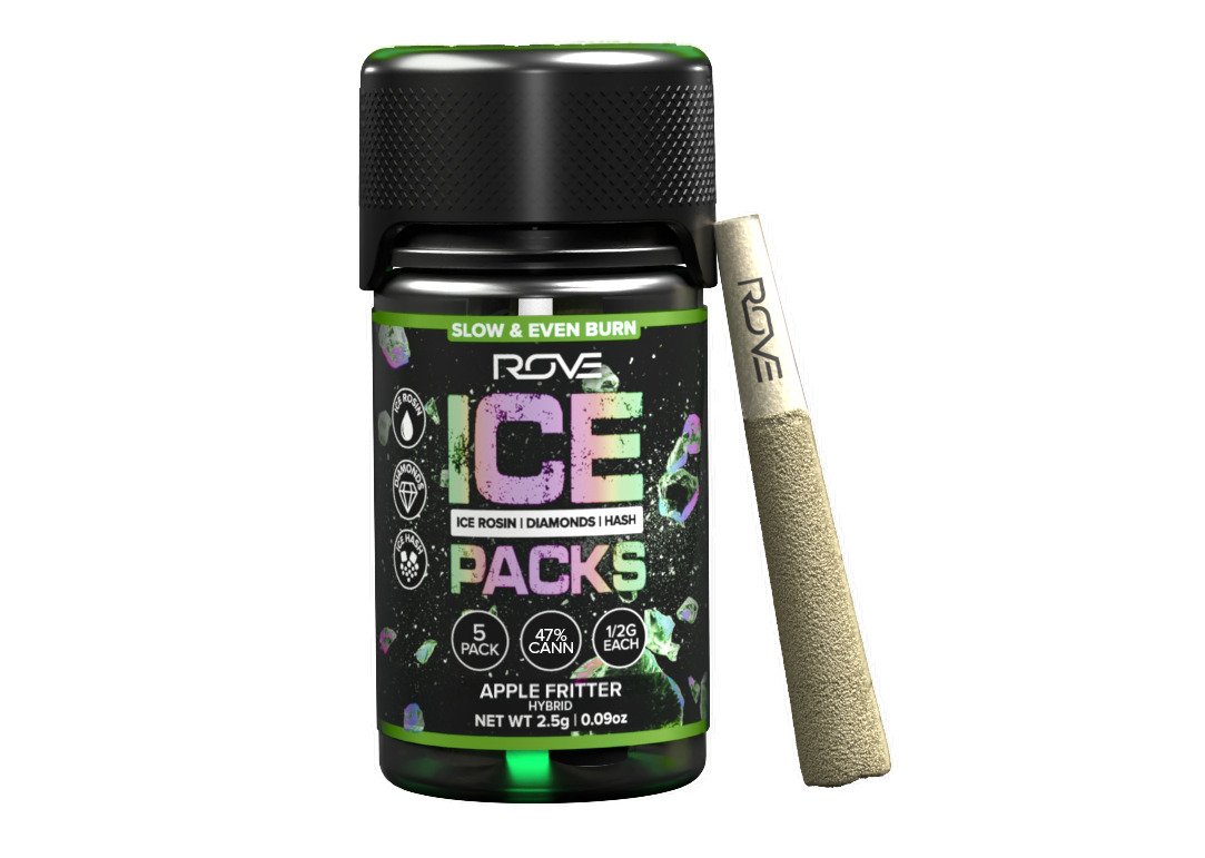 ROVE | Infused Ice Packs (Rosin, Hash, and Diamonds) | Apple Fritter | 5ct | 2.5g