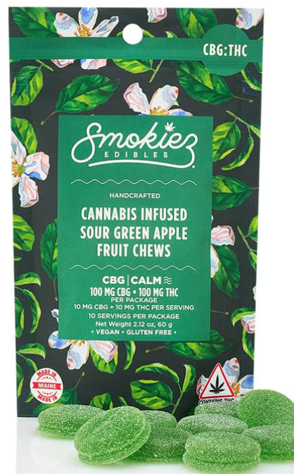 Smokiez Sour Green Apple CBG 1: ummy