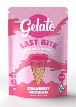 Gelato Last Bite Strawberry Chocolate Cones (10 X 10mg)