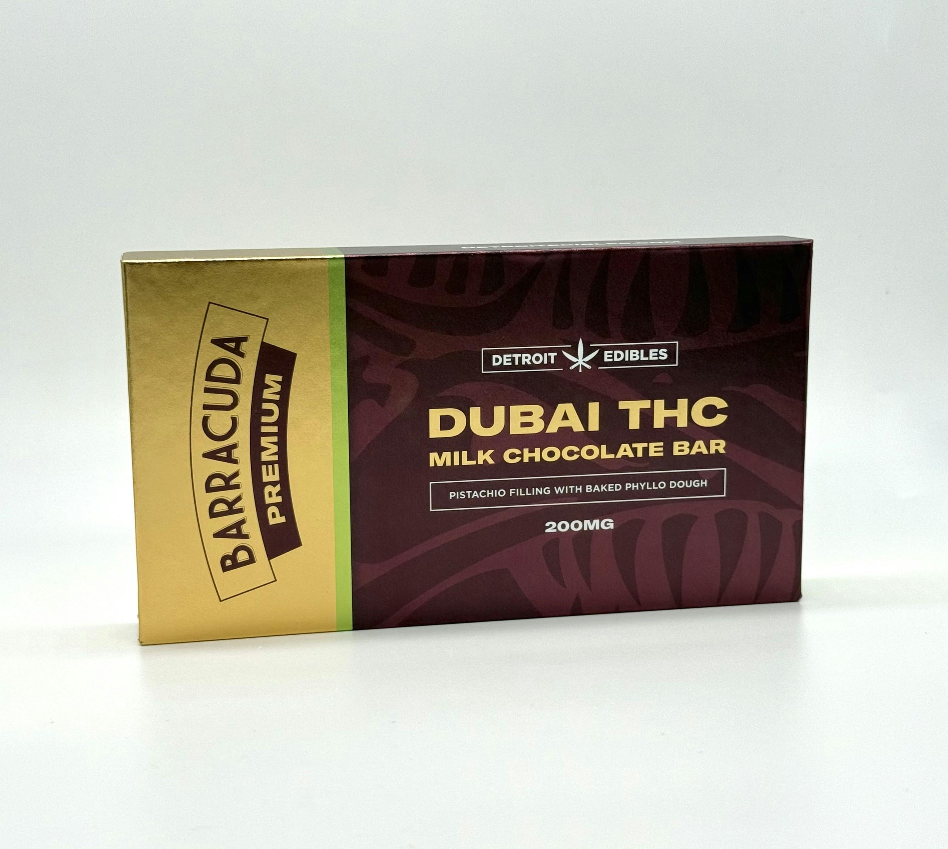 Detroit Edibles - Barracuda - Dubai Milk Chocolate - 200mg