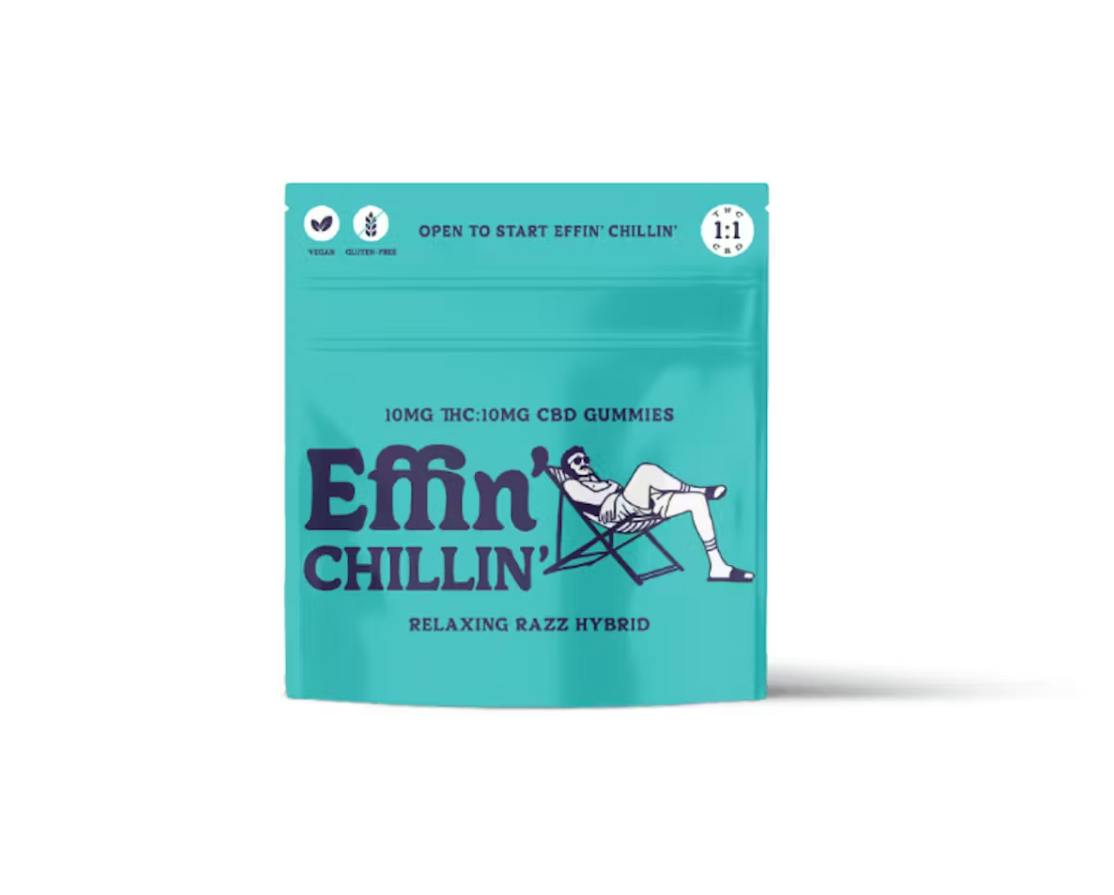 Relaxing Razz 1:1 THC:CBD | Fast Acting Gummies [10pk x 10mg]