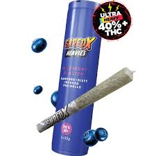 SHRED X : Blueberry Blaster Heavies Infused Pre-Rolls (3x0.5g)