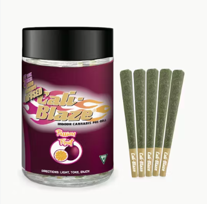 Cali Blaze Passion Fruit Liquid Diamonds 5 pack