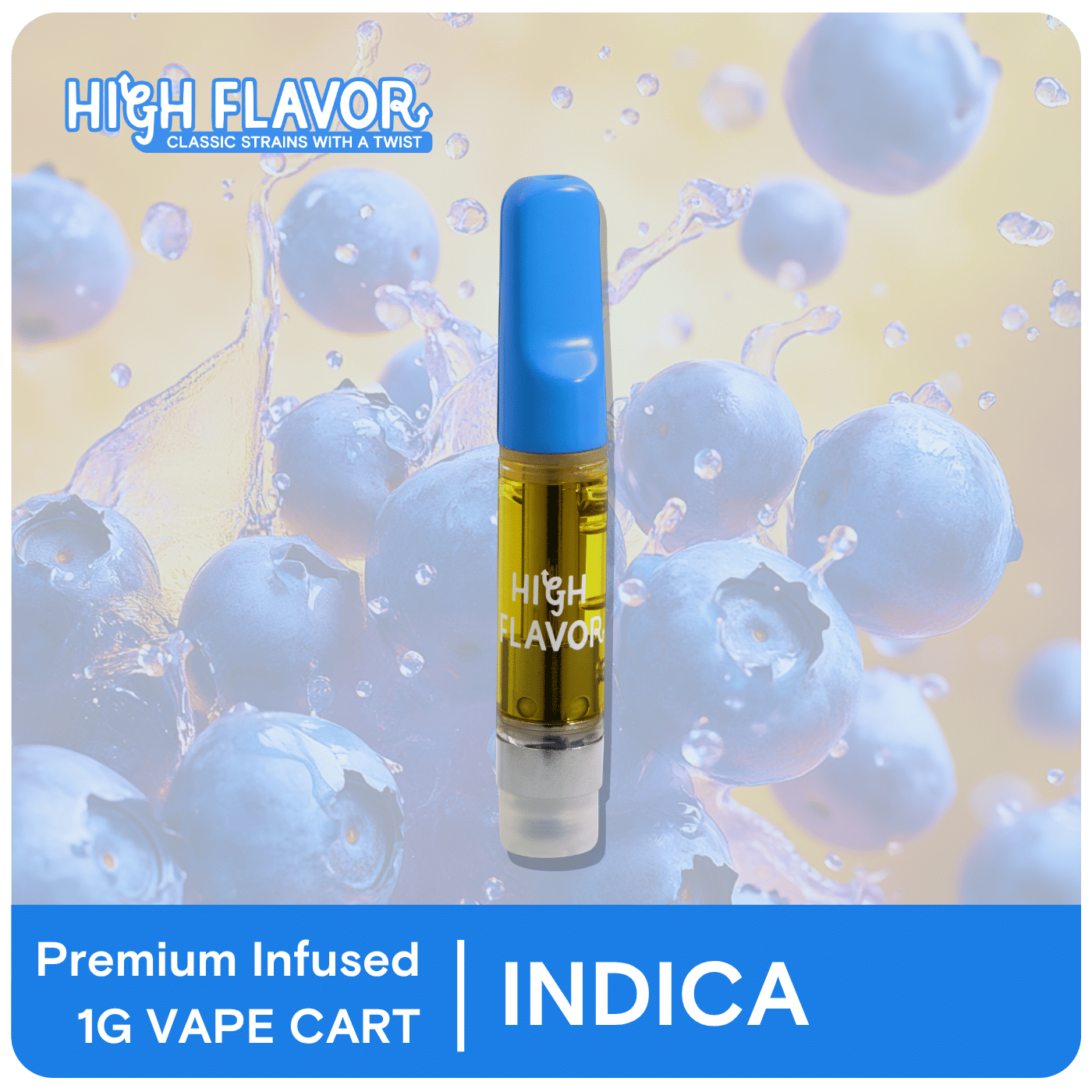 1g Blueberry Blue Dream Distillate Cartridge | TAX INCLUDED