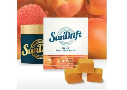 SunDrift - Tropical Peach Gummies 20pk - 100mg