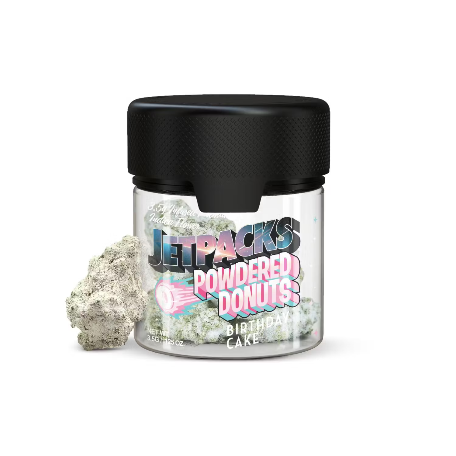 Birthday Cake Powdered Donuts