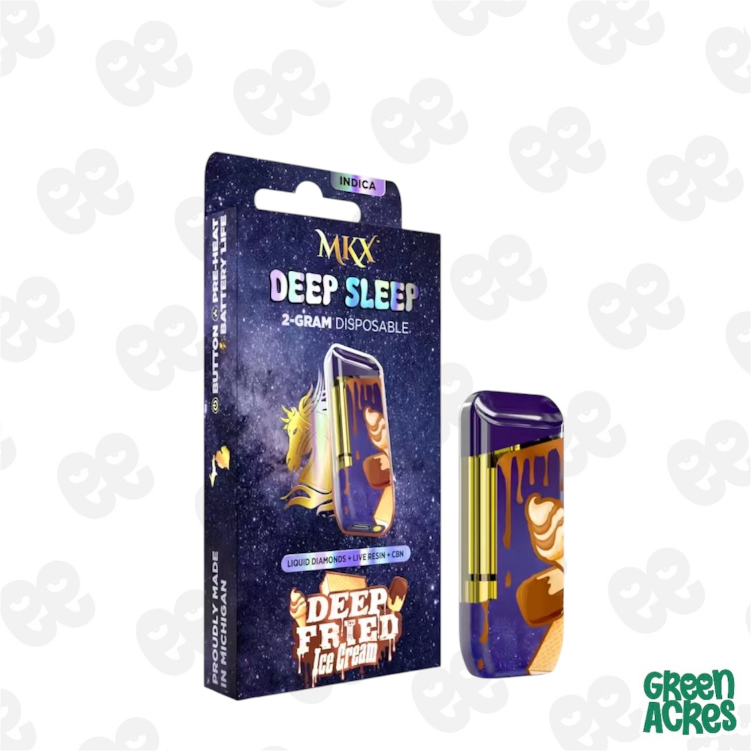 MKX: Deep Fried Ice Cream 2G Deep Sleep Vape Disposable