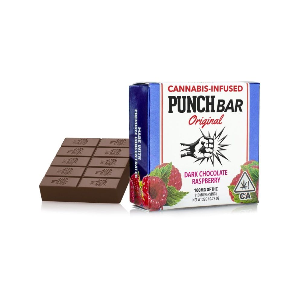 Punch Edibles | Raspberry Dark Choc   100 Mg