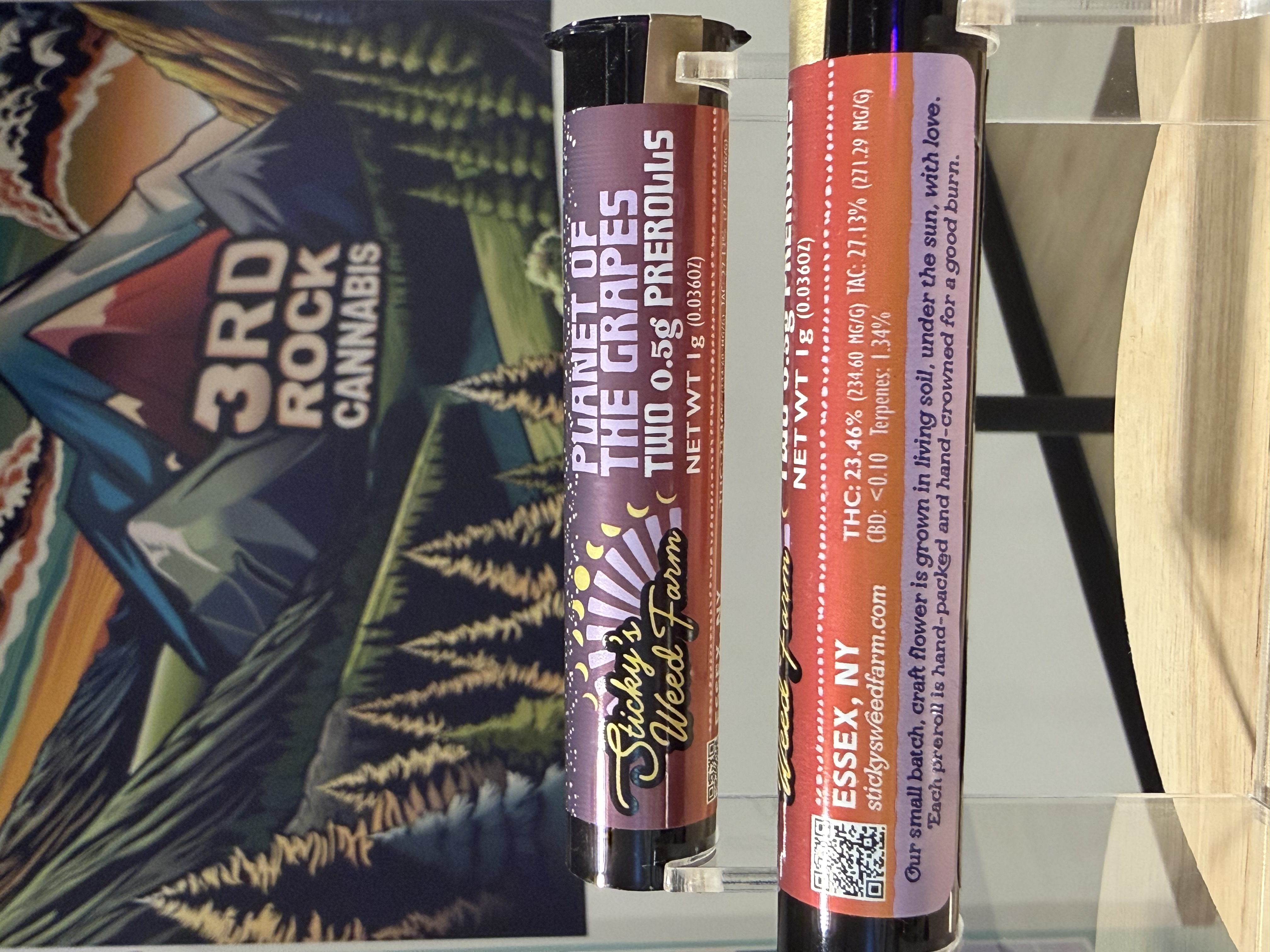 Planet of the Grapes  2 pack 0.5g Prerolls