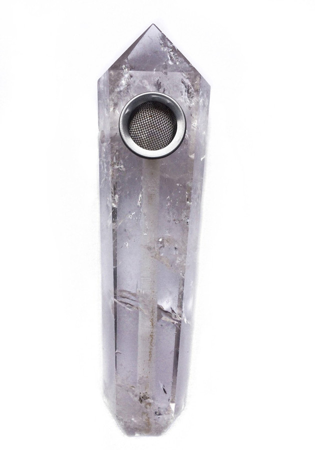 Eye-Cee | Clear Quartz Crystal Pipe