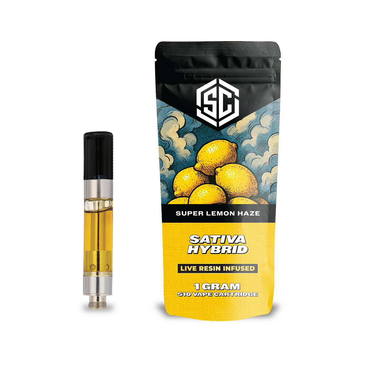 Society C Live Resin Vape Cartridge - Super Lemon Haze
