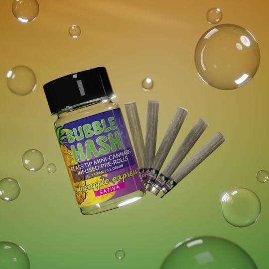 Amnesia: Pineapple Express 5 Pack Bubble Hash Infused Prerolls (5x0.7G)