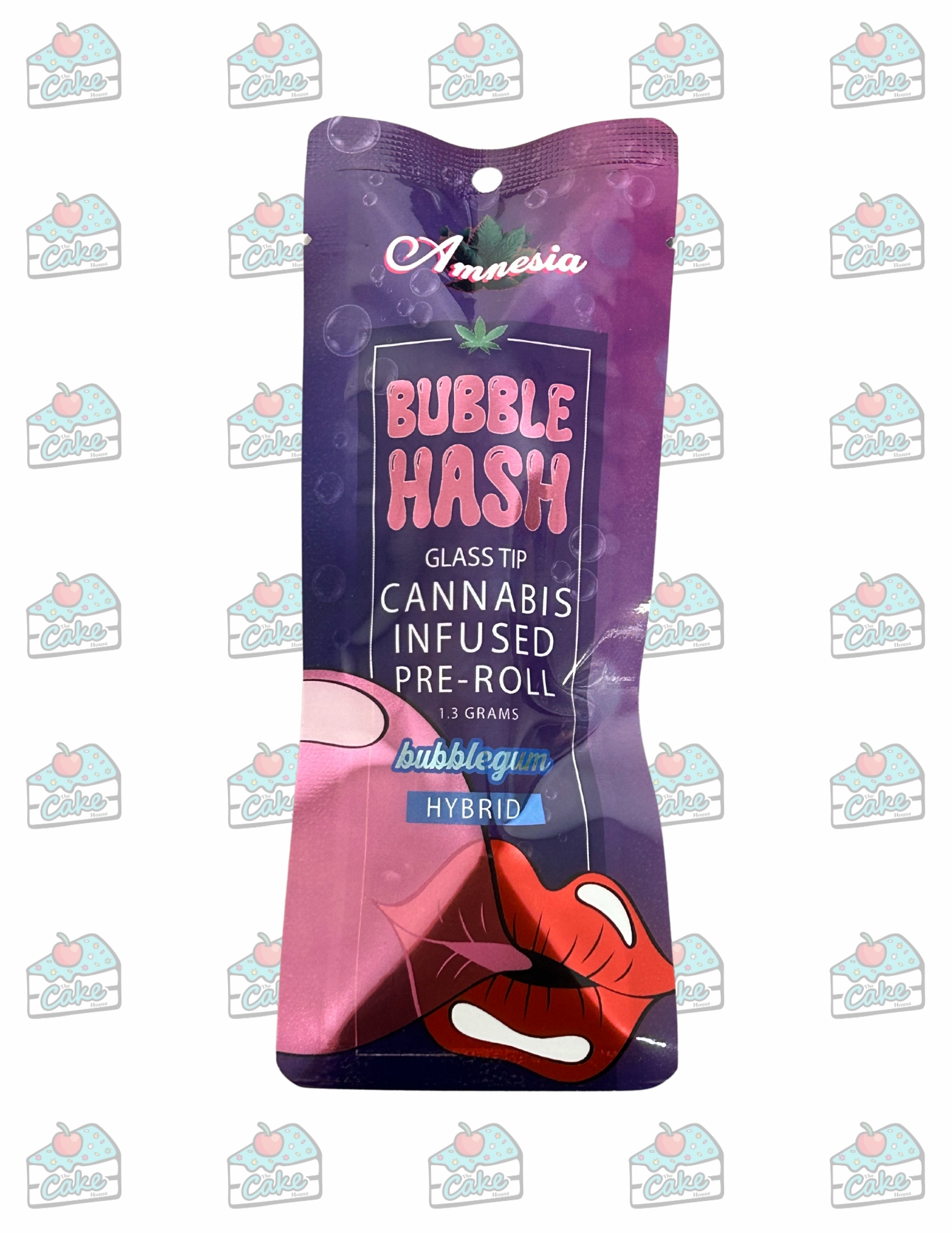 Amnesia - 1.3G Glass Tip Bubble Hash Preroll - Bubblegum