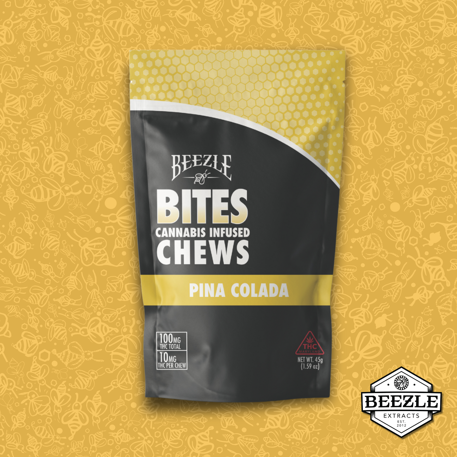 Beezle | Pina Colada THC Bites | 10mg (10ct)