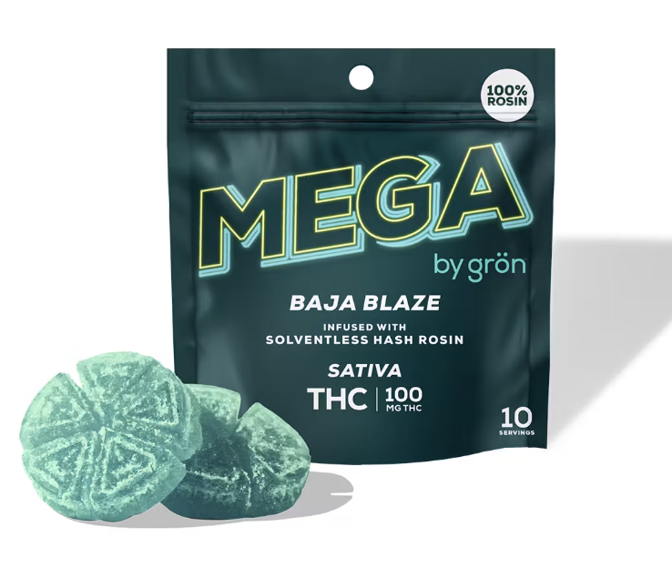 Baja Blaze | Rosin Mega Gummy | 1pk | 100mg