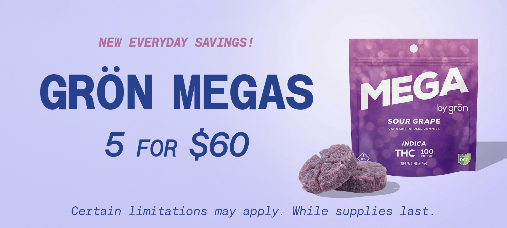 1:1 CBN:THC Blackberry MEGA 10-Pack 500mg at Theory Wellness