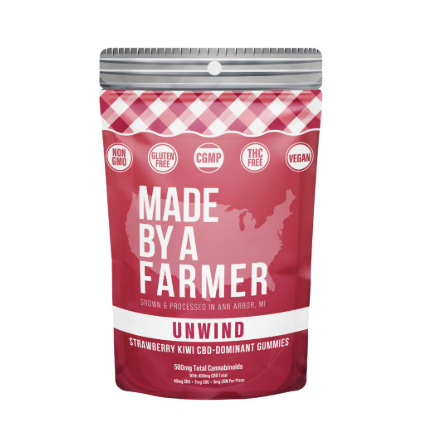 MADE BY A FARMER CBD GUMMIES | UNWIND | STRAWBERRY KIWI