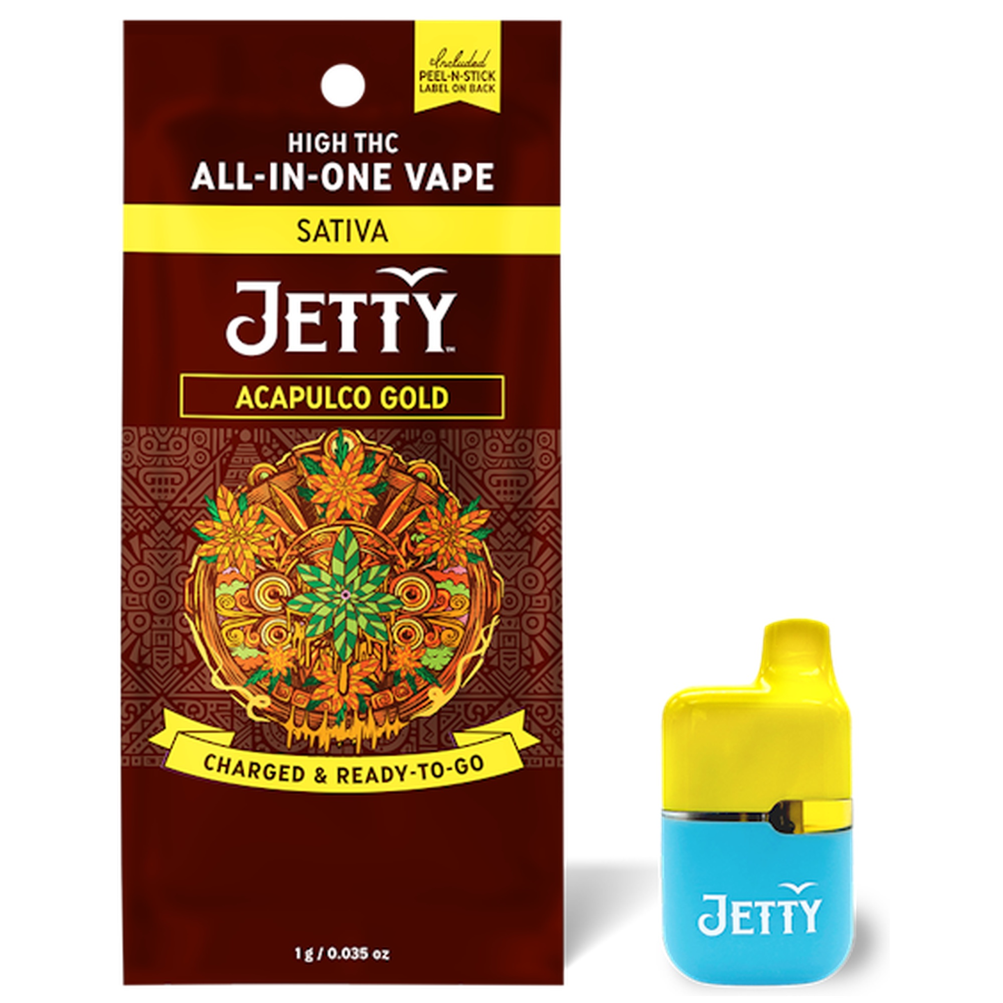 Acapulco Gold | Mini Tank AIO High THC Vape | Sativa | 1g
