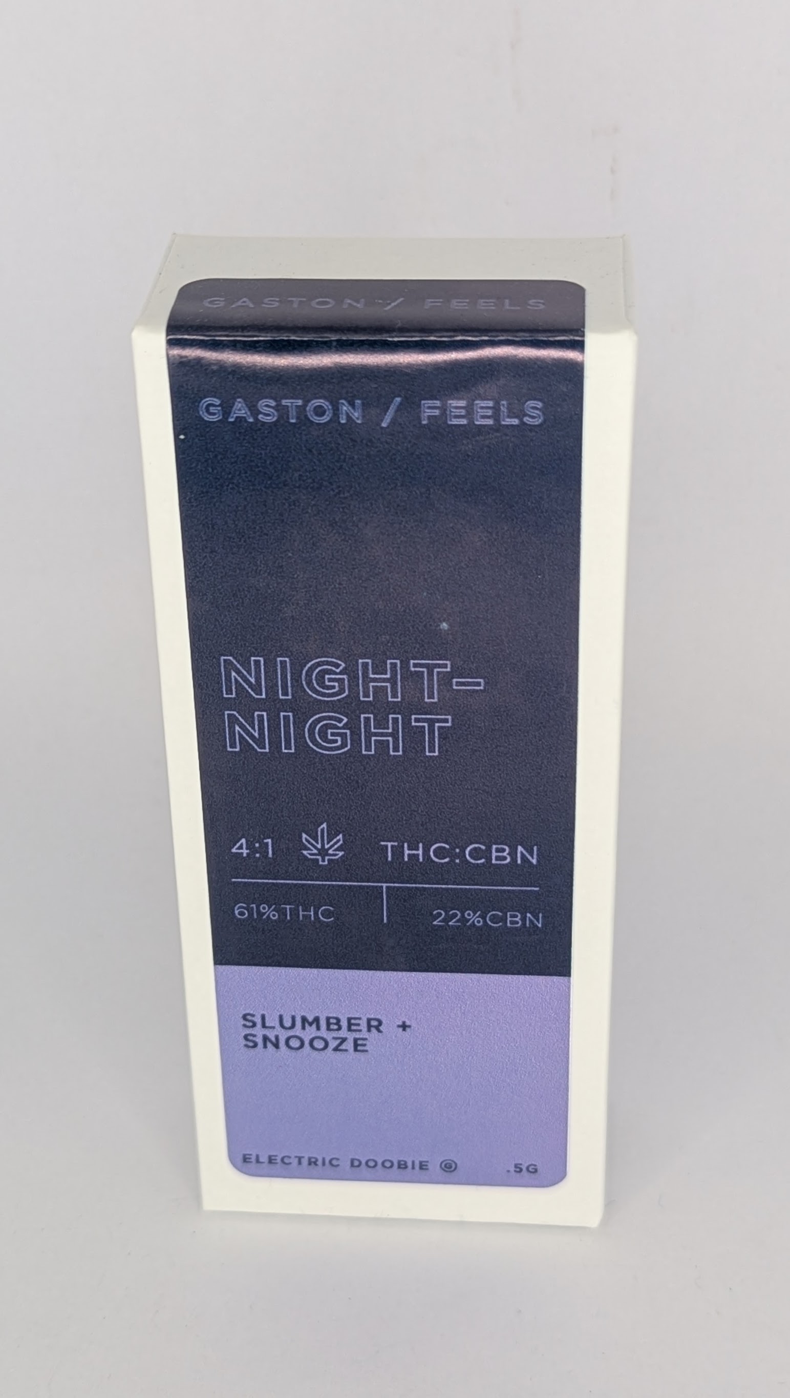 Gaston Feels Night 4:1 THC:CBN  .5g Cartridge