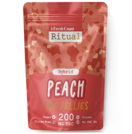 JELLIES | 200MG GUMMIES | PEACH
