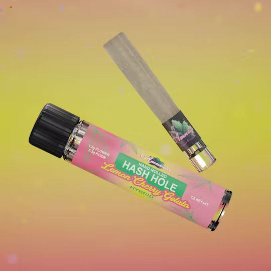 Infused Pre-Roll | Amnesia | Lemon Cherry Gelato Hash Hole