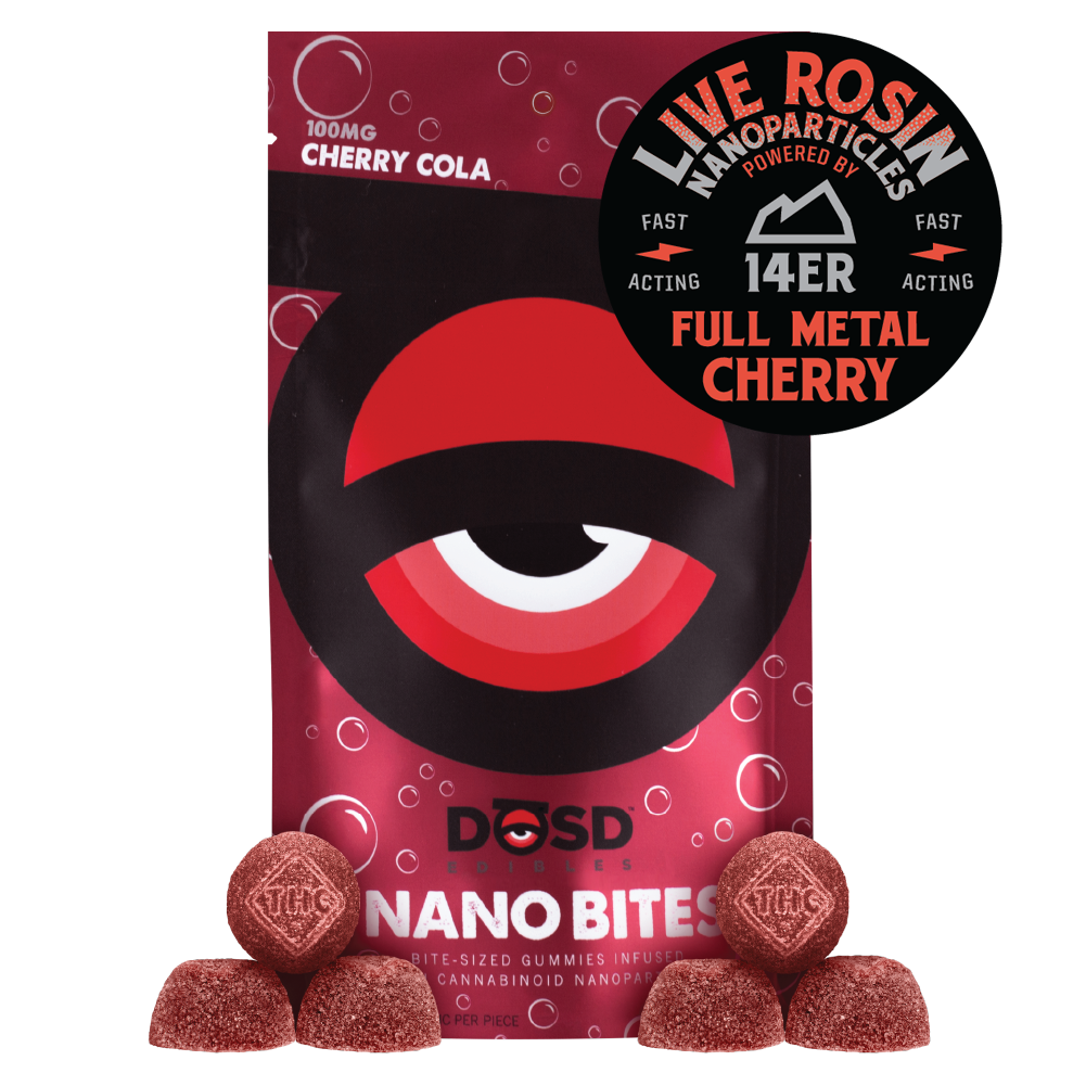 Cherry Cola Nano Bites | Full Metal Cherry Live Rosin | 100mg