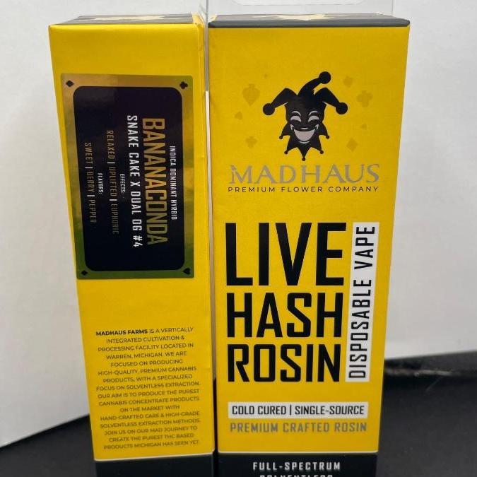 Live Hash Rosin Disposable .5g Bananaconda