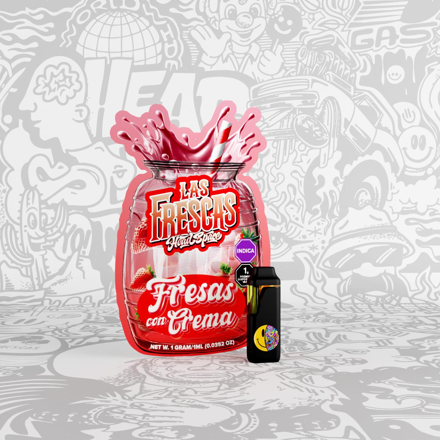 Las Frescas | Fresa Con Crema Disposable