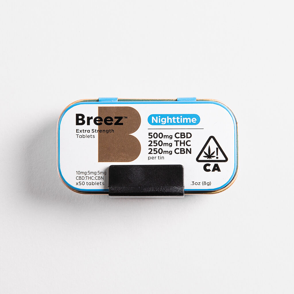 Breez - Extra Strength Nighttime Tablets - 50pk/250mg